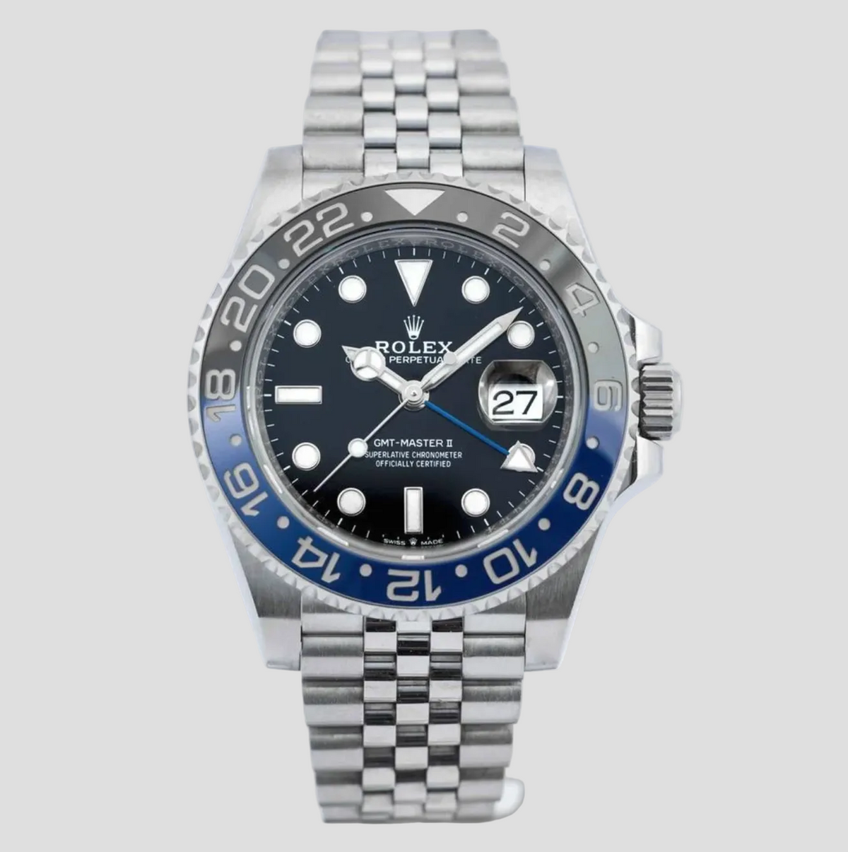 ROLEX GMT-MASTER II - BATGIRL - 126710BLNR - FULLSET