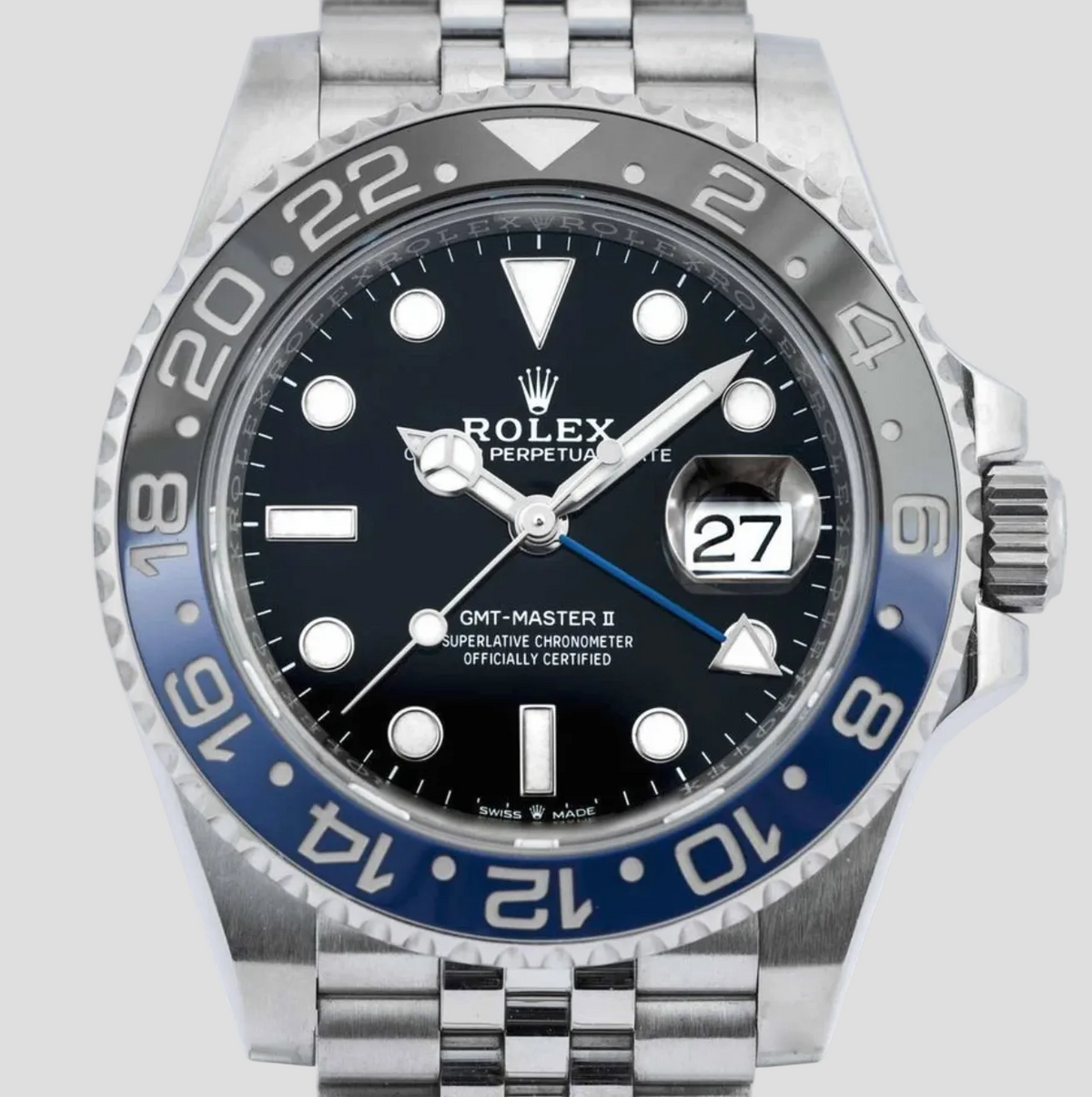 ROLEX GMT-MASTER II - BATGIRL - 126710BLNR - FULLSET