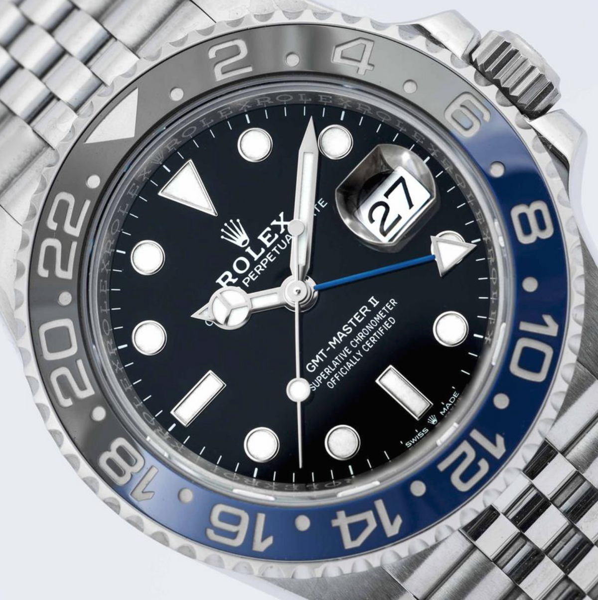 ROLEX GMT-MASTER II - BATGIRL - 126710BLNR - FULLSET